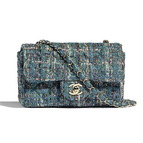 chanel blue shoulder bag|Chanel blue fabric bag.